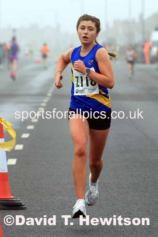Senior womens 6 Stage 2023 Northern Mens 12 stage and Womens 6 Stage Relays and Young Athletes, Redcar. Photo: David T. Hewitson/Sports for All Pics